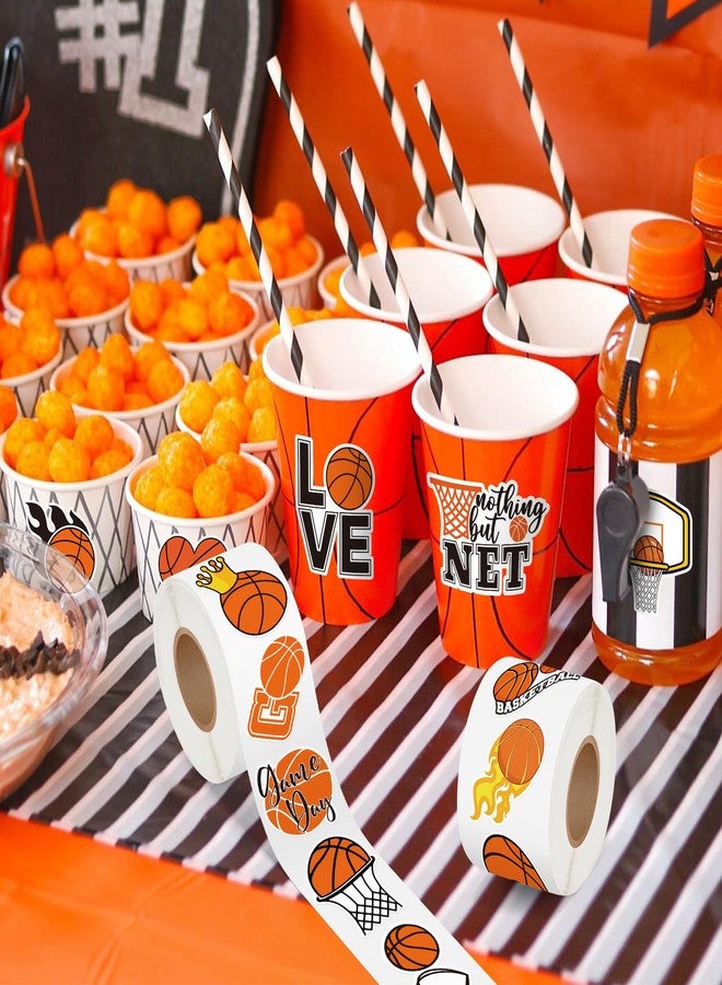 A1diee Basketball Labels Roll Stickers - 1000Pcs Sports Balls Decal Reward Game Day Sports Supplies Ball Themed Birthday Party Favor Supplies Gifts for DIY Water Bottle Scrapbook Laptop, 16 Designs - Image 5